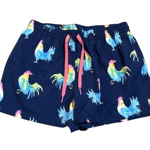Chubbies Rooster Print Swim Trunks Men’s Medium 4” Inseam